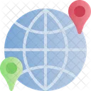 전세계 위치 전세계 인터넷 아이콘