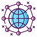 Worldwide Network Global Communication Global Connection Icon