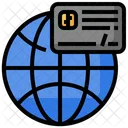 Worldwide Payment Card Worldwide Credit Card Icon