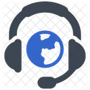 Worldwide Service Global Communication Icon