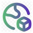 Worldwide Shipment Delivery Freight Icon