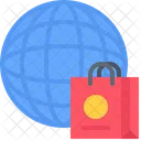 Worldwide Shopping Global Shopping Ecommerce Icon