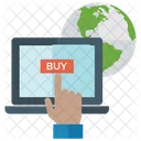 Online Shipping Online Order Worldwide Shopping Icon