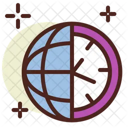 Worldwide Time Zone  Icon