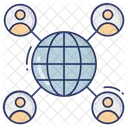 World Wide Globe Group Icon