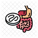Worm Digestive System Icon
