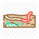 Worms Escaping From Icon