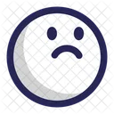 Worried Unhappy Face Icon
