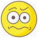 Worried Emoji Worried Expression Emotag Icon