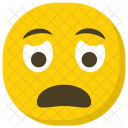 Worried Face Emoji Icon