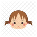 Worried Girl  Icon