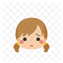 Girl Emoji Worried Icon