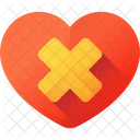 Wounded Heart Broken Heart Heart Care Icon
