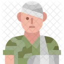 Wounded Soldier Injury Icon