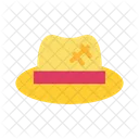 Woven Straw Hat Straw Craft Headwear Icon