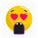 Wow Love Love Emoji Icon