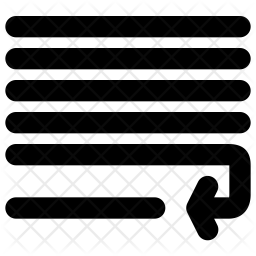 wrap text command icon