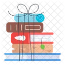 Wrapped Books Books Delivery Books Gift Icon