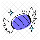 Toffee Wrapped Candy Sweet Food Icon