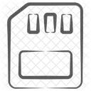 Memory Card Sd Card Microchip Icon