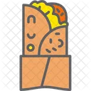 Wrapped Food Doner Kebab Icon