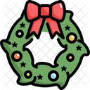 Wreath Christmas Xmas Icon