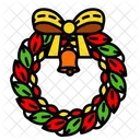 Wreath Christmas Bell Icon