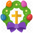 Wreath Easter Day Festival Icon