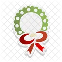 Wreath Christmas Decoration Icon