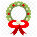 Wreath Christmas Decoration Icon