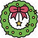 Wreath Ribbon Xmas Icon