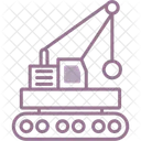 Wrecking Ball Construction Crane Icon