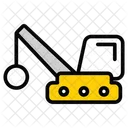 Wrecking Ball Crane Vehicle Construction Symbol