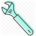 Wrench Color Shadow Line Icon Icon