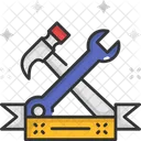 M Construction Tool Wrench Hammer Icon