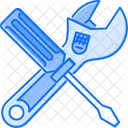Adjustable Wrench Screwdriver Icon