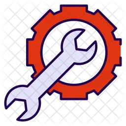 Wrench and cog  Icon