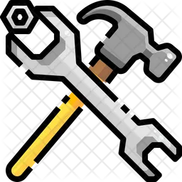 Wrench And Hammer  Icon