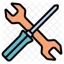 Wrench And Screwdriver Wrench Repair Icon