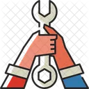 Wrench Hands  Icon
