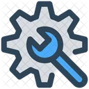 Settings Gear Wrench Icon