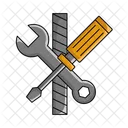 Wrench with screwdriver  Icon
