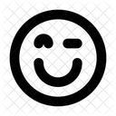 Wrinkle Smiley  Icon