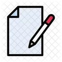 Contract File Document Icon