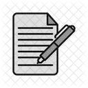 Write Document Agreement Icon