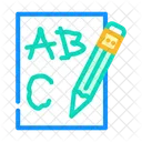 Write Alphabeted Alphabeted Writing Abc Icon