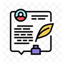 Writing News Article Icon