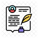 Writing News Article Icône