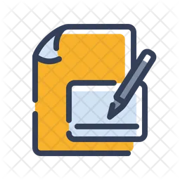 Write Document  Icon