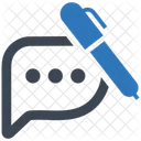 Write Feedback Management Business Icon